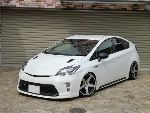 検査4年3月プリウスg後期型 改造多数 Varrstoen18インチ イデアル車高調 キャンバー5度 ガングリップステアリング ブラックウッ Sk9 Jpn 泉ヶ丘のプリウスの中古車 ジモティー
