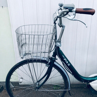 496☆岐阜発 △YAMAHA PAS Natura/電動アシスト自転車△26インチ/走行 