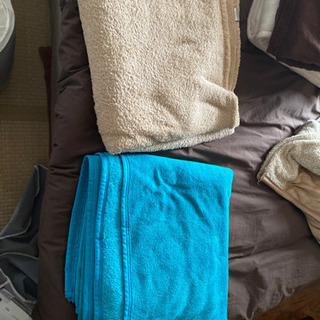 フリース毛布　ダブルサイズ　2枚