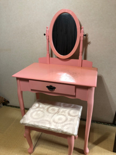 無料 ピンクのかわいい化粧台スツール付きドレッサー イヴ 中野新橋のドレッサーの中古あげます 譲ります ジモティーで不用品の処分 無料 ピンクのかわいい化粧台スツール付きドレッサー イヴ 中野新橋のドレッサーの中古あげます 譲ります ジモティーで不用品の処分