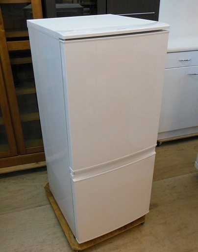 【販売終了しました。ありがとうございます。】SHARP　2ドア　冷凍冷蔵庫　SJ-14Y　2014年製　中古品　/　どっちもドア　左右切り替え自由ドア