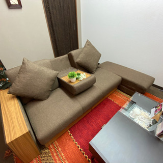 美品☆】二人掛け ソファベッド