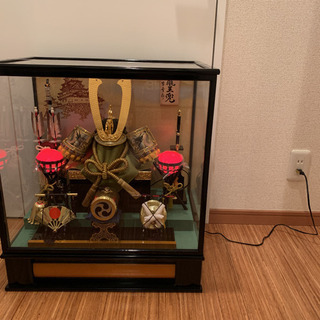 五月人形ガラスケース飾り龍王兜