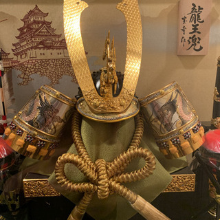 五月人形ガラスケース飾り龍王兜