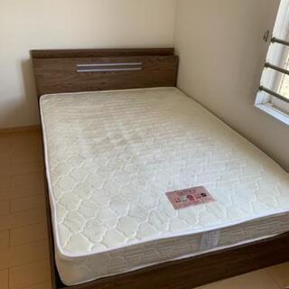 ✨新生活応援📣　OFFER9 ダブルベッド　マットレス付き