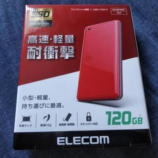 ELECOM製ポータブルSSD120GB