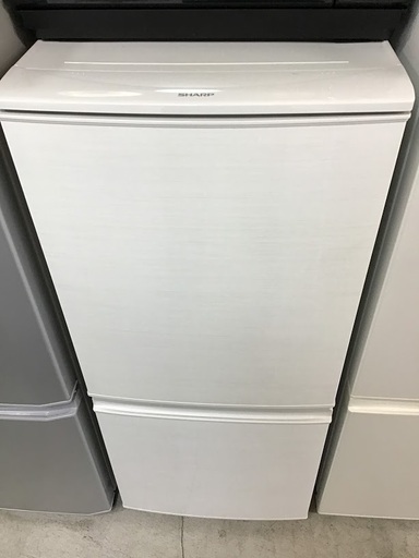 【送料無料・設置無料サービス有り】冷蔵庫 2017年製 SHARP SJ-D14C-W 中古