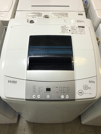 【送料無料・設置無料サービス有り】洗濯機 2017年製 Haier JW-K60M 中古