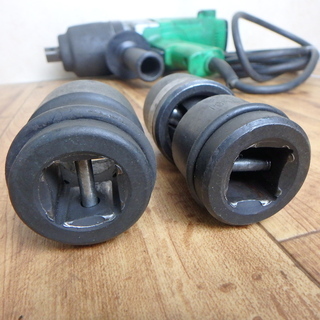 日立 インパクトレンチ ② WH22 動作確認済み 22mm 100V 電動インパクト ソケット 付属 回転 電動工具 車 タイヤ交換 DIY 中古品 宮城