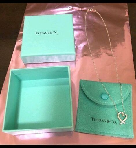 Tiffany パロマ・ピカソ ラビングハート 一粒ダイヤ付きネックレス