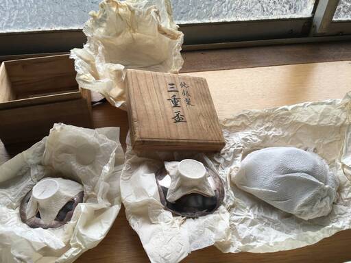 銀杯 三重盃 松下電器産業50周年記念新品未開封の物を撮影 銀杯 三重盃 松下電器産業50周年記念新品未開封の物を撮影