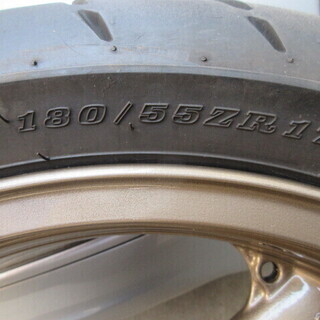 ZRX1100 純正リアホイール タイヤ付き「180/55ZR17」美品！