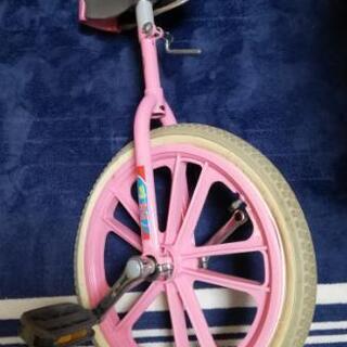 子供用　一輪車　ピンク　18インチ