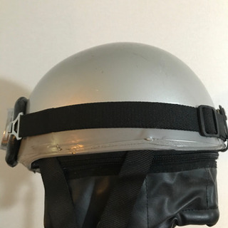 ジャンク　ヴィンテージ型ハーフヘルメット　シルバー