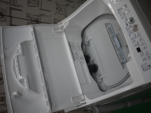 美品 シャープ タテ型 洗濯乾燥機 ES-TG55L-A 5.5kg 穴なし槽 乾燥コースボタン Ag+イオンコート