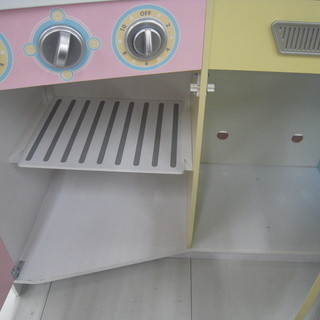 木製キッチン 幅111.5×奥行40×高さ109cm コストコ ままごと オマケ付き