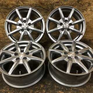 mwⅡ 社外ホイール 15インチ 4本 6J5HPCD100+43 プリウス ウィッシュ等