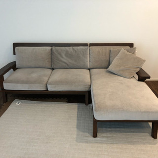 ３人掛けL字ソファー