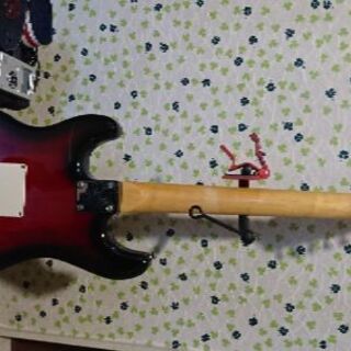 エレキギター入門セット ワインレッド木目調