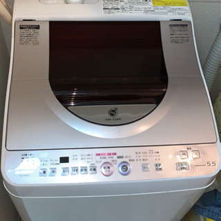 SHARP 縦型洗濯乾燥機 ES-TG55J-P