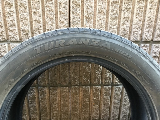 【ホンダ純正】ブリヂストン TURANZA ER33（205/55R17 91V）