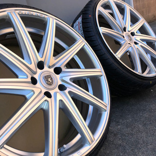 新品未使用クラブリネアロッシ20インチホイールタイヤ付き2本セット