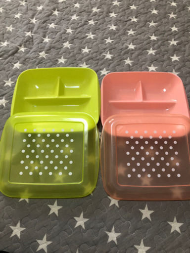 ランチプレート蓋付１つ50円 Riii3 帯広の子供用品の中古あげます 譲ります ジモティーで不用品の処分