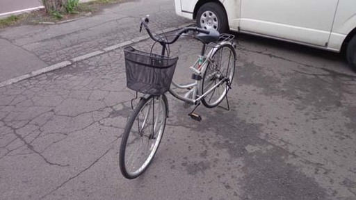 南12条店 26インチ 自転車 シティサイクル 切替付 シルバー ☆ PayPay