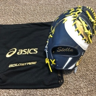 【未使用・型付け済】アシックス　ゴールドステージ　軟式ファーストミット