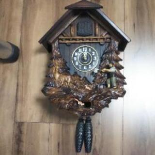 レトロ 鳩時計 木コリ 