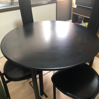 イタリア製、ダイニングテーブルセット