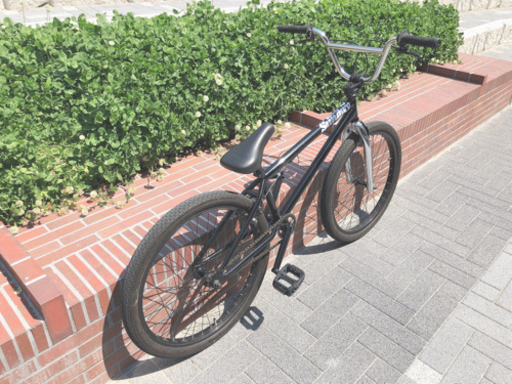 BMX風クルーザー 24吋 シングル/マットブラック 24吋 BMX風クルーザー