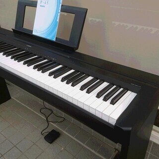 電子ピアノ YAMAHA ヤマハ P-45B 2019製 (専用スタンド(L-85)) 動作品