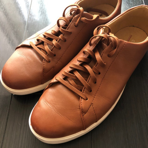 コール ハーン COLE HAAN レザースニーカー 本革 ブラウン キャメル 茶色