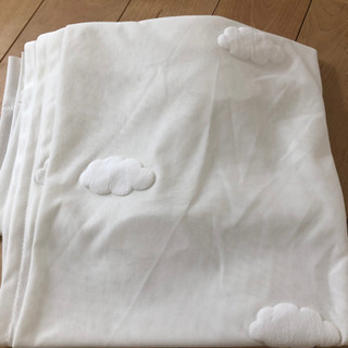 もくもく雲のレースカーテン（100×176）