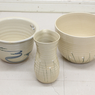 食器 高橋義信 釧里窯 釧路湿原焼 水入揃 2重 アイスペール