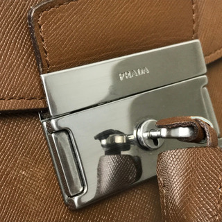 PRADA プラダ VR0006 ハンドバッグ サフィアーノ ロック金具 ブリーフ
