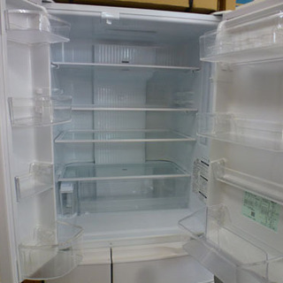6ドア冷蔵庫 451L 2017年製 パナソニック NR-FVF453-W 400Lクラス