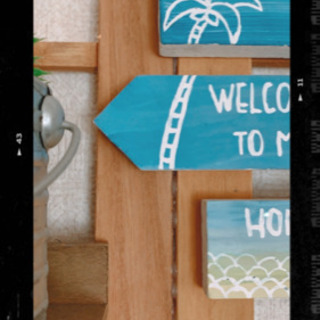 ハンドメイドインテリアサーフ系ウォール壁掛け木製西海岸海ハワイ ちお 志津のインテリア雑貨 小物の中古あげます 譲ります ジモティーで不用品の処分