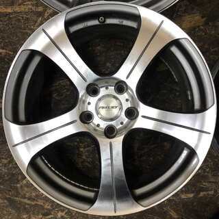 Weds RiZLEY LUXUZY-BLACK ライツレー 社外ホイール 18インチ 4本 7.5J5HPCD114.3+38 ハリアー アルファード ヴェルファイア等　(VHF74) クレジットカード QR決済可能 Weds RiZLEY LUXUZY-BLACK ライツレー 社外ホイール 18インチ 4本 7.5