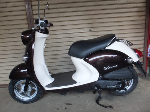 ビーノ５０CC　４サイクル低燃費　整備済み　タイヤ前後新品　登録、自賠責保険、加入で即乗りOK！　絶好調