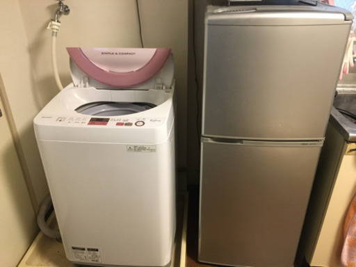 【セット価格】2017年製洗濯機\u00262013年製冷凍冷蔵庫