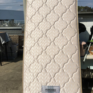 美品　シングル　スプリングマットレス　フランスベッド　配送費無料