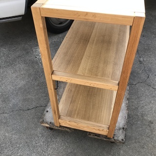 無印良品 オーク材ユニットシェルフ 幅870㎜ 現在廃番品 中古】