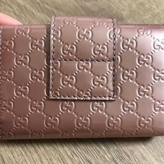 グッチ マイクログッチシマ6連キーケース ピンク