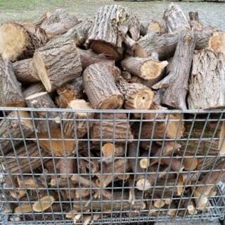 売却済 薪くず 1立米 広葉樹 薪ストーブの燃料に