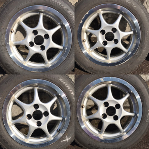 ENKEI 14インチ 6J PCD100 タイヤ付き エンケイ ホイール スタッドレス 14インチ 6J pcd100