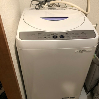 シャープ　洗濯機　5.5K 2012年製