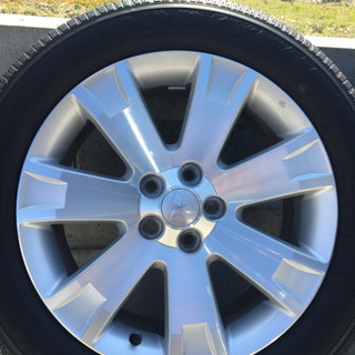 デリカD5  純正ホイール　18インチ　タイヤ2017年32週　4本セット