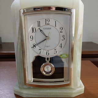 シチズン製オニキス置時計